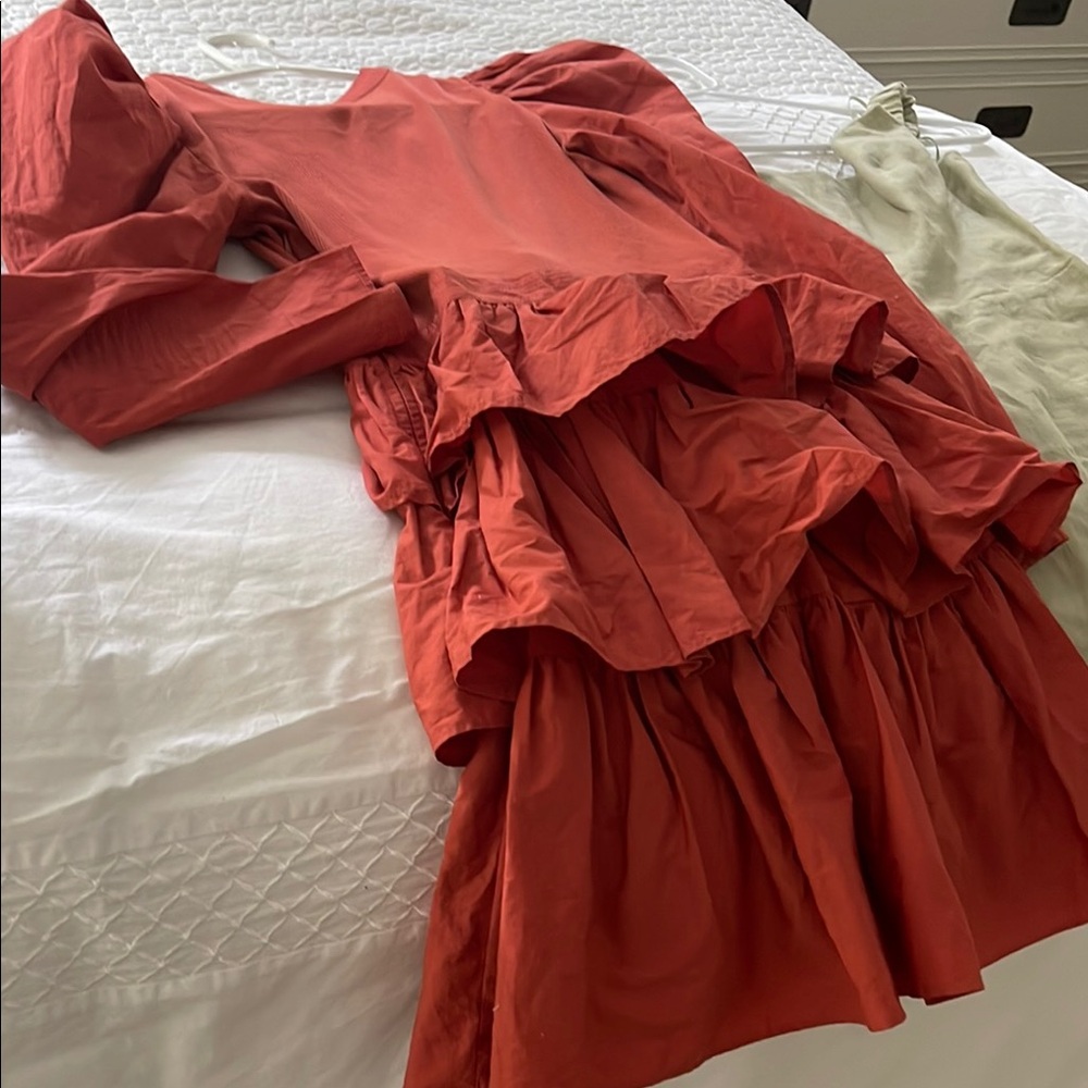 Ulla Johnson Coral Layered sz small women Dress 35” shoulder to hem - Picture 4 of 10